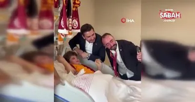 Enkazdan çıkarılan 12 yaşındaki Cihan’a Galatasaray kaptanı Muslera ve Kerem moral verdi | Video