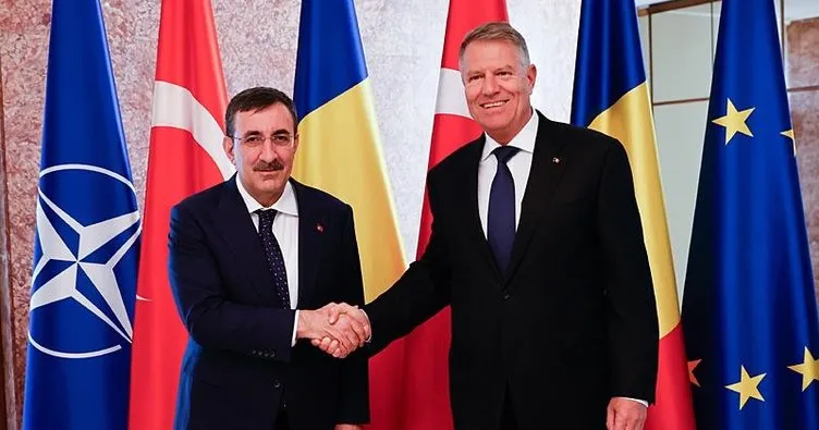 Cumhurbaşkanı Yardımcısı Yılmaz, Romanya Cumhurbaşkanı Iohannis ile görüştü