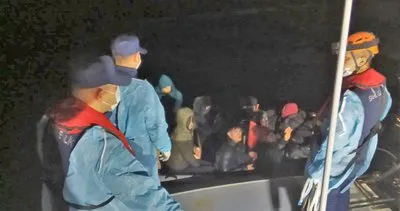 Ayvalık’ta 3’ü çocuk 12 düzensiz göçmen yakalandı #balikesir