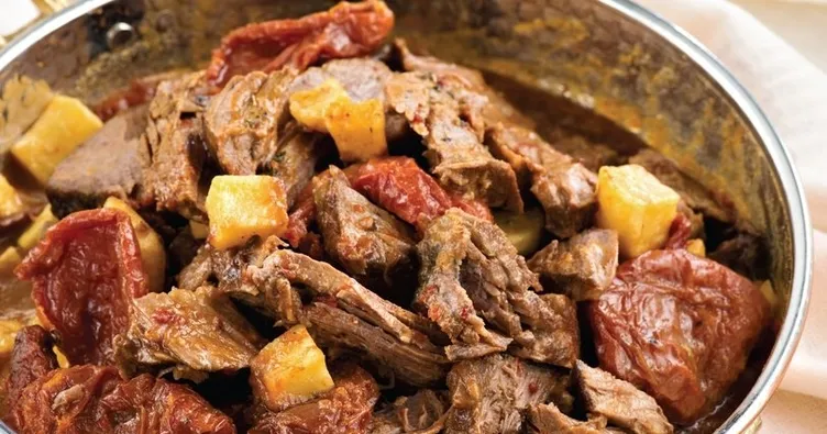 Kurutulmuş domatesli tandır tarifi