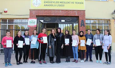 Meslek lisesi öğrencilerine eğitim