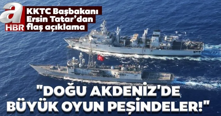 KKTC Başbakanı Ersin Tatar A Haber’de önemli açıklamalar! Doğu Akdeniz’de büyük oyun peşindeler, haklarımızı savunmalıyız