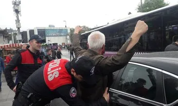 Taksim’de yapılan asayiş uygulamasında aracı bağlanan sürücüden ilginç tepki