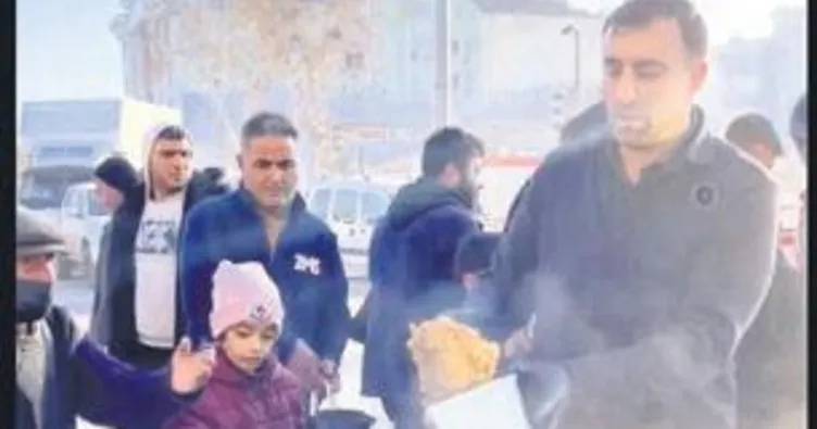 3 bin kişiye 3 öğün servis yaptı
