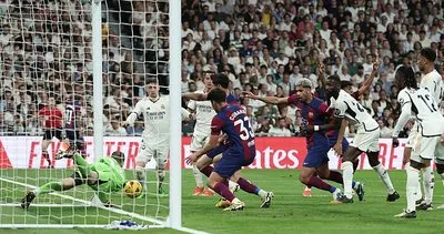 Real Madrid-Barcelona maçına damga vuran pozisyon! Top çizgiyi geçti mi, geçmedi mi?