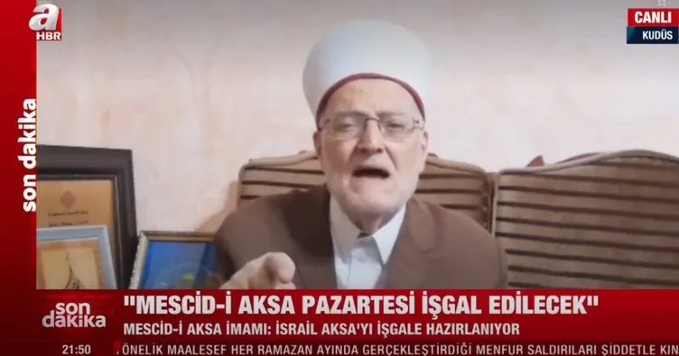 Son dakika: Mescid-i Aksa İmamı A Haber'de duyurdu: İsrail Mescid-i Aksa'yı işgale hazırlanıyor