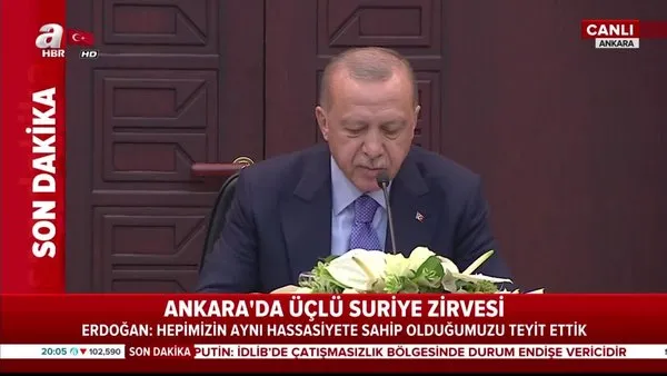 Başkan Erdoğan'dan Ankara'daki kritik üçlü zirve sonrası önemli açıklamalar