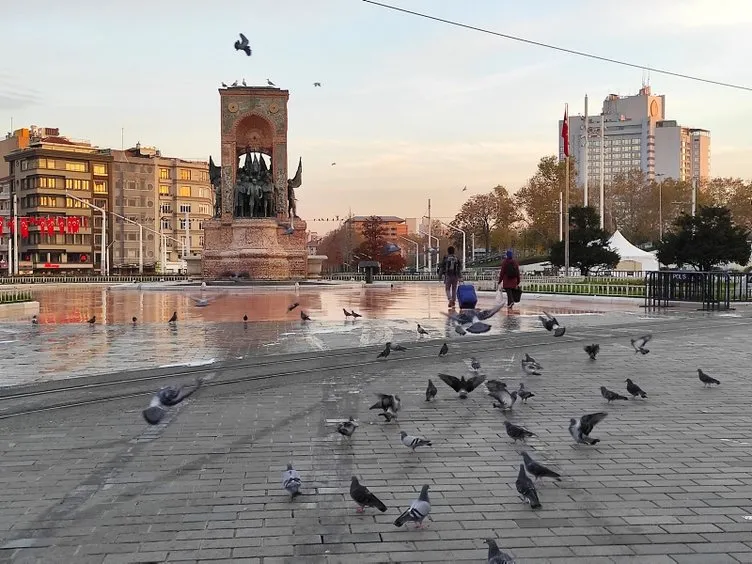 Sokağa çıkma kısıtlamasında Taksim ve İstiklal Caddesi turistlere kaldı
