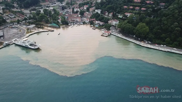 İstanbul’da endişe verici görüntüler! ’Boğaz’a çamurlu su aktı