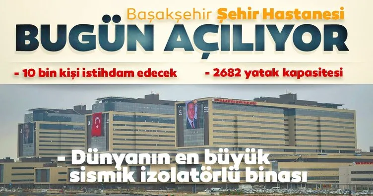 Son dakika: Başakşehir Şehir Hastanesi bugün hizmete açılıyor