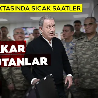 Son dakika: Bakan Akar ve komutanlar Suriye sınırının sıfır noktasındaki birliklerde incelemelerde bulundu