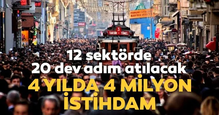 4 yılda 4 milyon istihdam