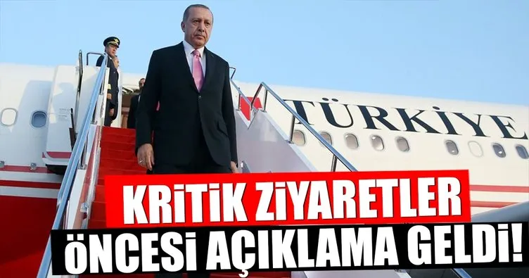 Cumhurbaşkanı Erdoğan’ın kritik ziyaretlerinin ayrıntısı belli oldu!