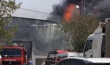 Gaziantep'te halı fabrikasında yangın #gaziantep