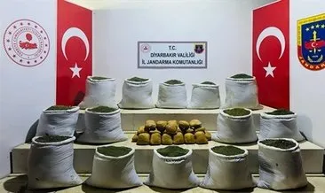 Diyarbakır kırsalında 381 kilo esrar ele geçirildi