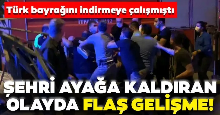 Şanlıurfa’yı ayağa kaldıran olayda flaş gelişme! Türk bayrağını indirmeye çalışan kişi tutuklandı