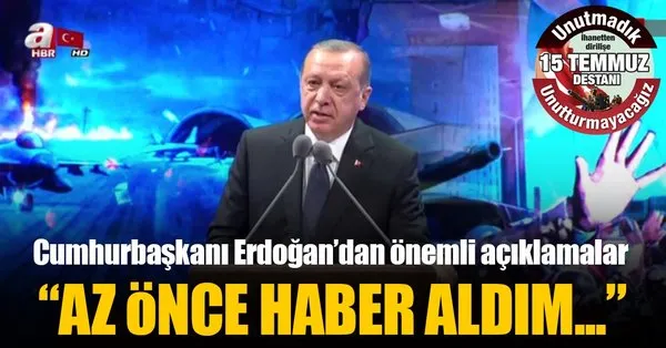 Son Dakika... Cumhurbaşkanı Erdoğan: Kürek değil, yürek meselesidir yürek!