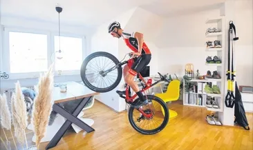 Evde olmak spora engel değil