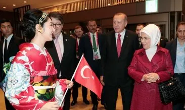 Başkan Erdoğan G-20 Liderler Zirvesi için Japonya’da!  Erdoğan’a sürpriz karşılama