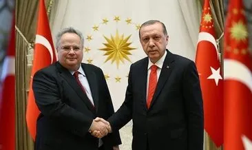Cumhurbaşkanı Erdoğan, Yunanistan Dışişleri Bakanını kabul etti