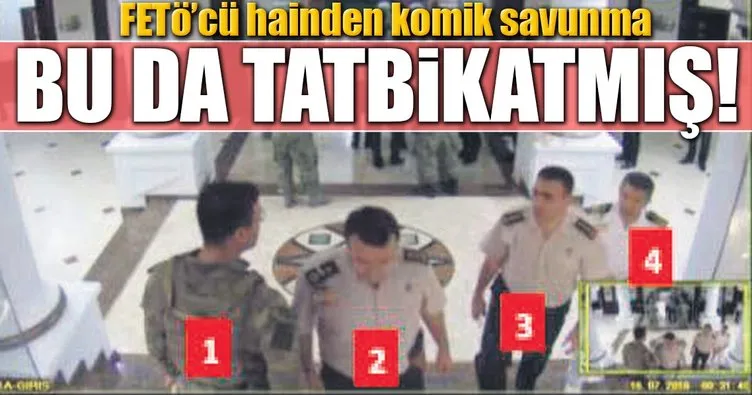 Bu da tatbikatmış!