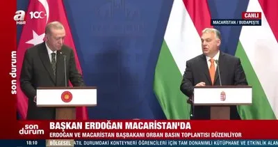 SON DAKİKA | Başkan Erdoğan’dan Macaristan Başbakanı Viktor Orban ile ortak basın toplantısı