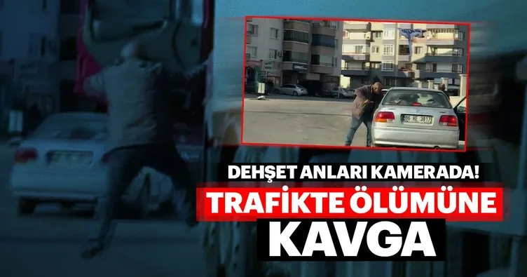 Ankara’da trafikte ölümüne kavga kamerada
