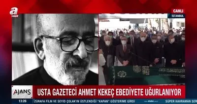 Son dakika! Usta Gazeteci Ahmet Kekeç İstanbul Eyüp Sultan Camii’den dualarla son yolculuğuna uğurlandı | Video