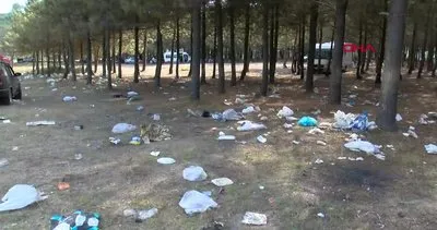İstanbul Sarıyer’de utandıran görüntüler! Piknikçiler ormanı çöplüğe çevirdi
