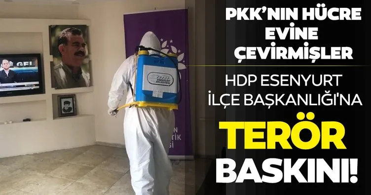 Son dakika: HDP Esenyurt İlçe Başkanlığı’na terör baskını