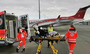 Almanya’da tedavi görüyordu! Türk öğretmen ambulans uçakla Türkiye’ye getirildi