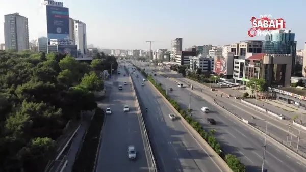 İstanbul trafiğinde sıradışı Pazartesi manzarası havadan görüntülendi
