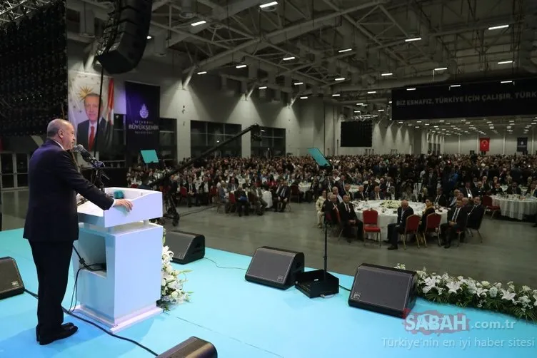 İstanbul’da esnaf ve sanatkarlarla iftar programında konuşan Başkan Erdoğan müjdeler verdi