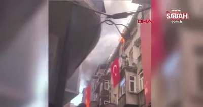 Beyoğlu’nda yangın paniği | Video