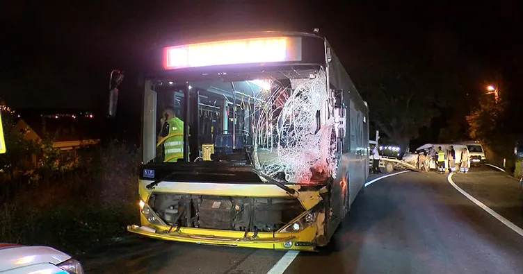 İETT otobüsü kaza yaptı: 2 yaralı