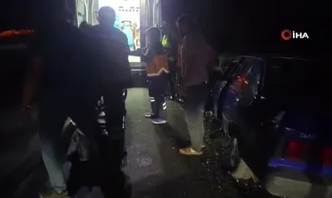 Malatya’da lastiği patlayan otomobil refüje çarptı: 1 yaralı