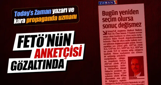 MetroPoll’ün sahibi Özer Sencar gözaltına alındı