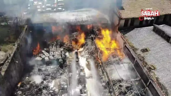 Kumkapı'da İstanbul Emniyet Müdürlüğü'ne ait depoda yangın | Video